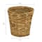 Household Essentials 10" Woven Natural Hyacinth Waste Basket